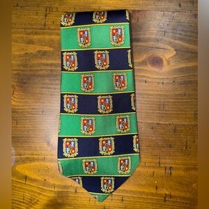 Vintage Tommy Hilfiger Striped Tie with‎ a crest logo